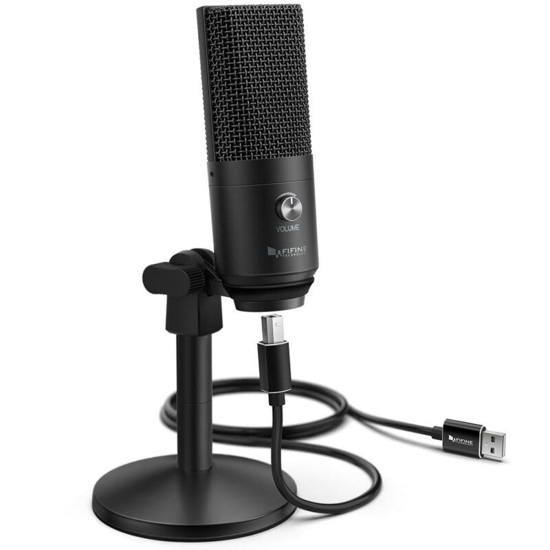 FIFINE USB Microphone for laptop and Computers for Recording Streaming Twitch Voice overs Podcasting for Youtube 3