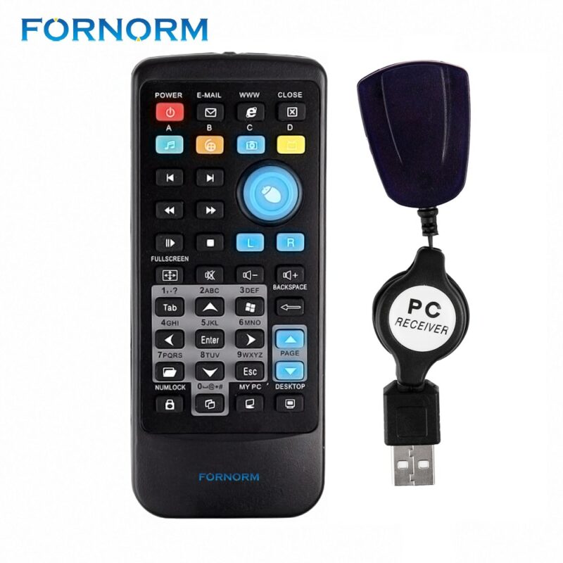 FORNORM Wireless Mouse Remote Controller USB Receiver IR Remote Control for Loptop PC Computer Center Windows