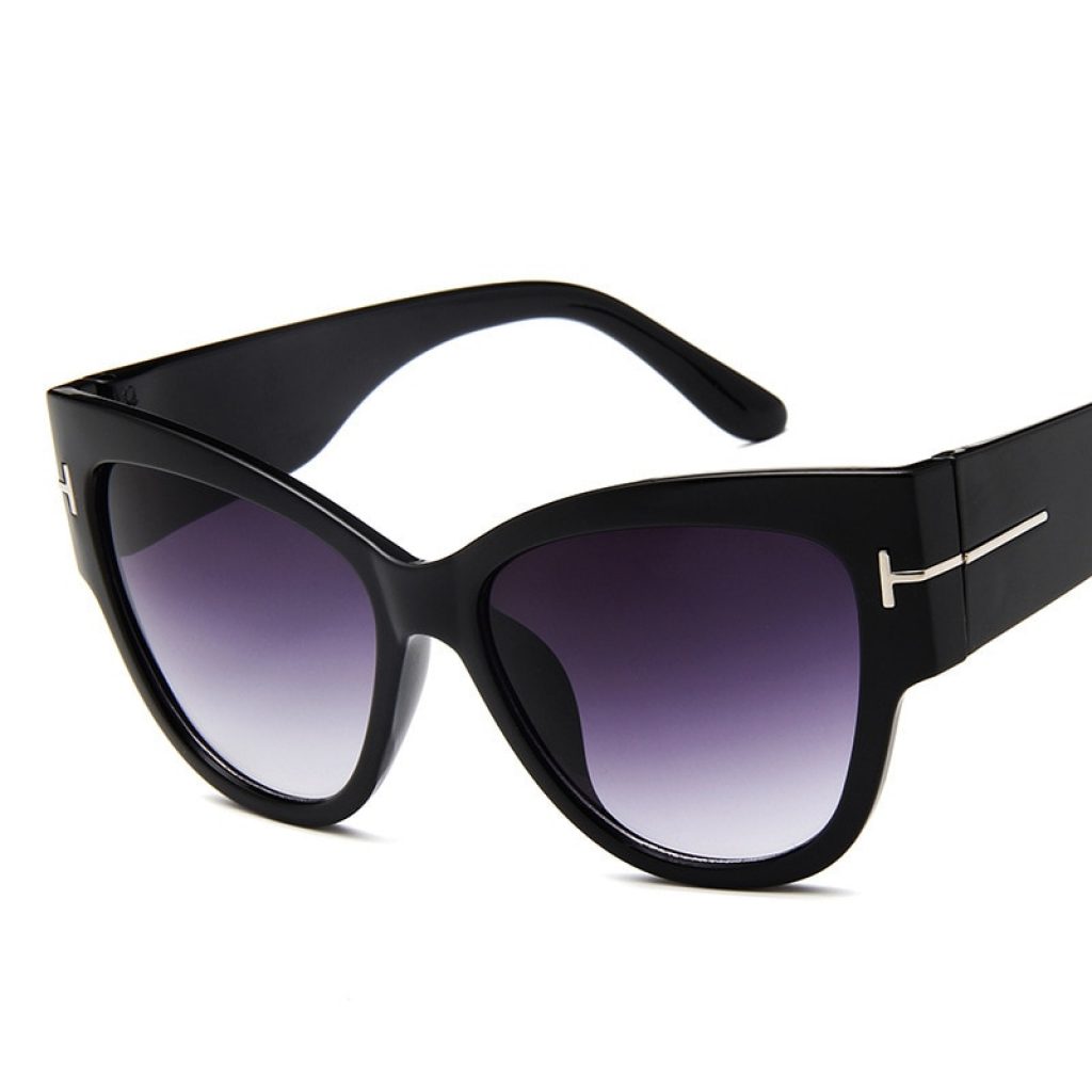 FSQCE New Fashion Brand Designer Cat Eye Women Sunglasses Female Gradient Points Sun Glasses Big Oculos 1