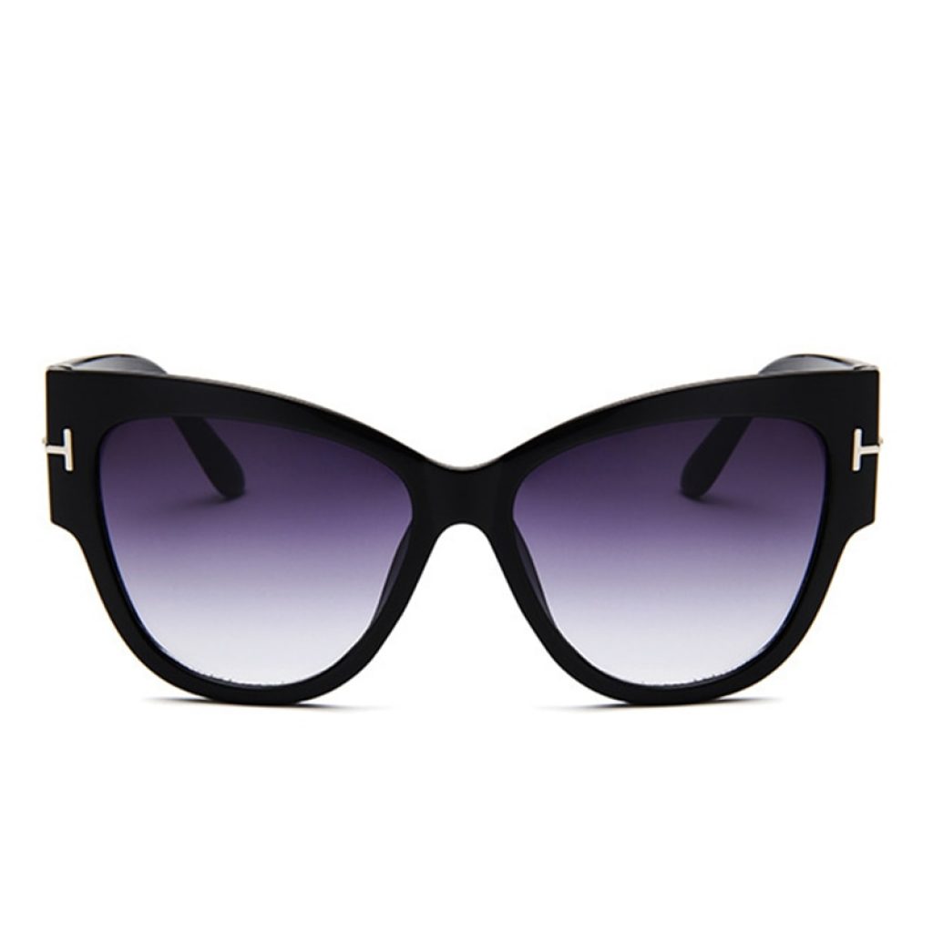 FSQCE New Fashion Brand Designer Cat Eye Women Sunglasses Female Gradient Points Sun Glasses Big Oculos 2