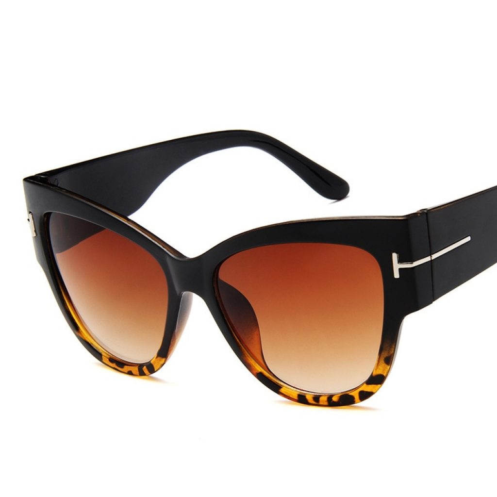 FSQCE New Fashion Brand Designer Cat Eye Women Sunglasses Female Gradient Points Sun Glasses Big Oculos 5