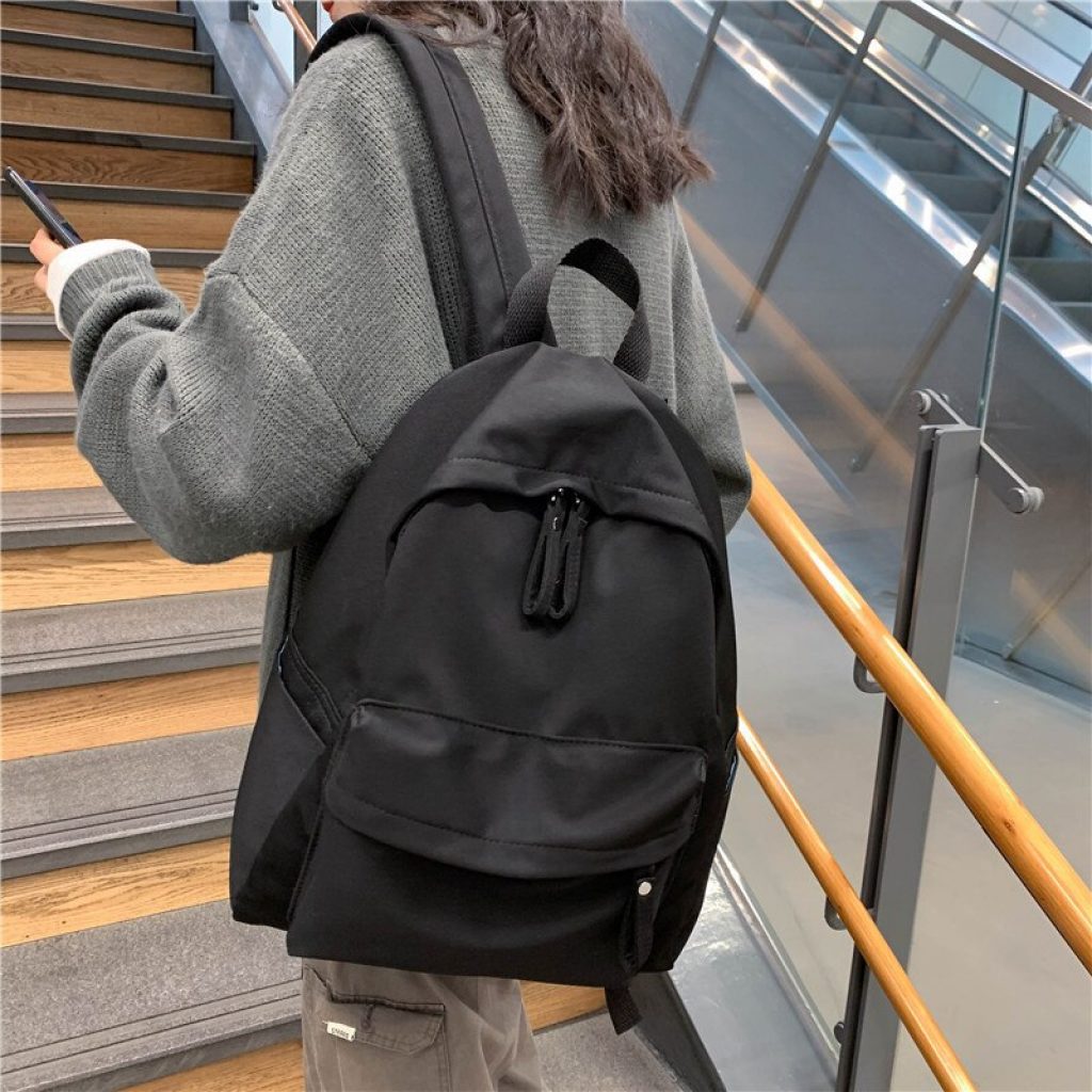 Fashion Backpack Canvas Women Backpack Anti theft Shoulder Bag New School Bag For Teenager Girls Female 1