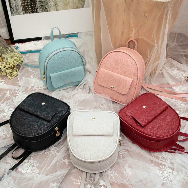 Fashion Women Shoulders Small Backpack Letter Purse Mobile Phone Simple Ladies Travel Bag Student School Backpacks 5