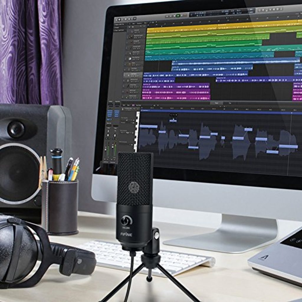 Fifine Metal USB Condenser Recording Microphone For Laptop Windows Cardioid Studio Recording Vocals Voice Over YouTube 5