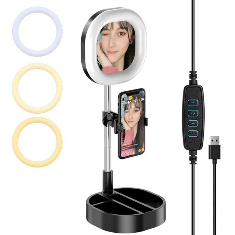 Foldable LED Ring Light Photo Studio Camera Light Photography Dimmable Video light Youtube Makeup Selfie with