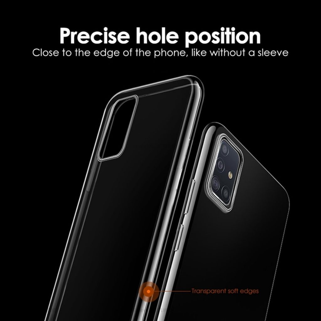 For Samsung Galaxy A51 Case cover Ultra thin Transparent TPU Silicone Phone Case For Samsung Galaxy 3
