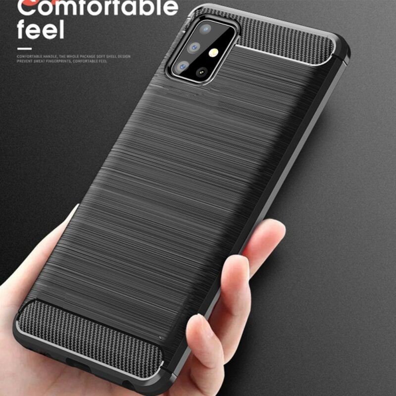 For Samsung Galaxy A71 A51 Case Carbon Fiber Cover Shockproof Phone Case For Samsung A 71 5