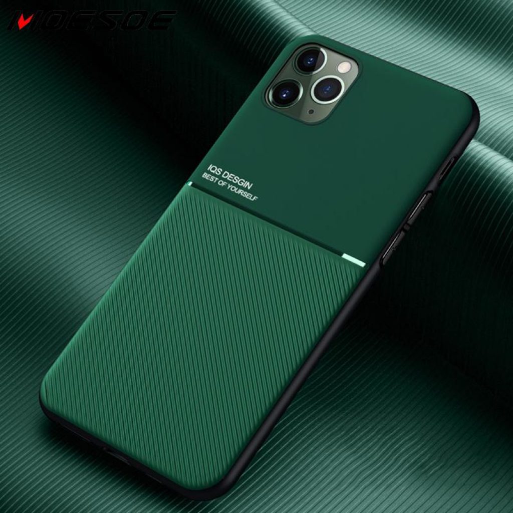 For iPhone 11 Pro Case Slim Leather Texture Slim Matte Protective Phone Cove Cases For iPhone