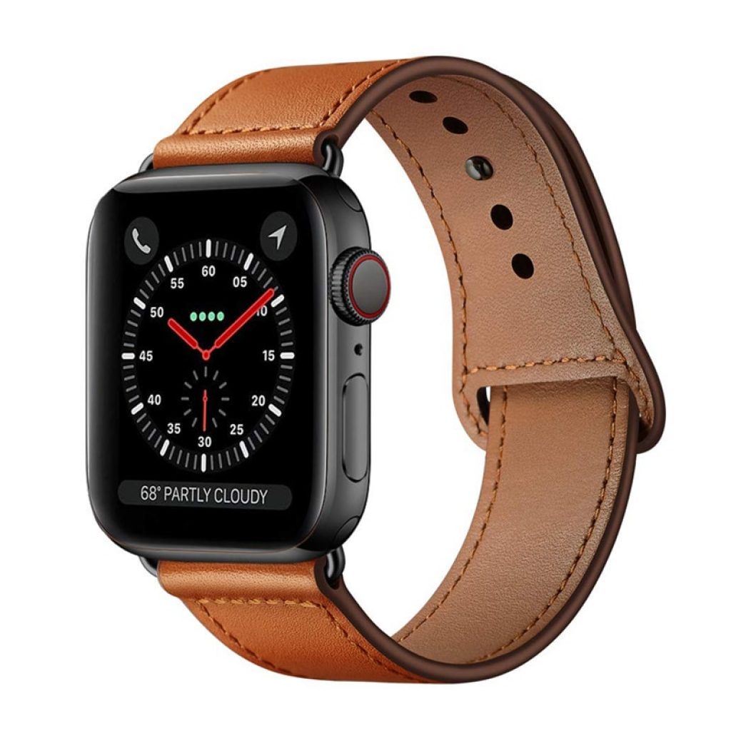 Genuine leather loop strap for apple watch band 42mm 44mm 38mm 40mm iwatch watchband for apple