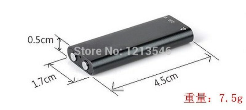 Global Smallest 8GB 16GB Professional Voice Recorder Digital Audio Mini Dictaphone MP3 Player USB Flash Drive 1