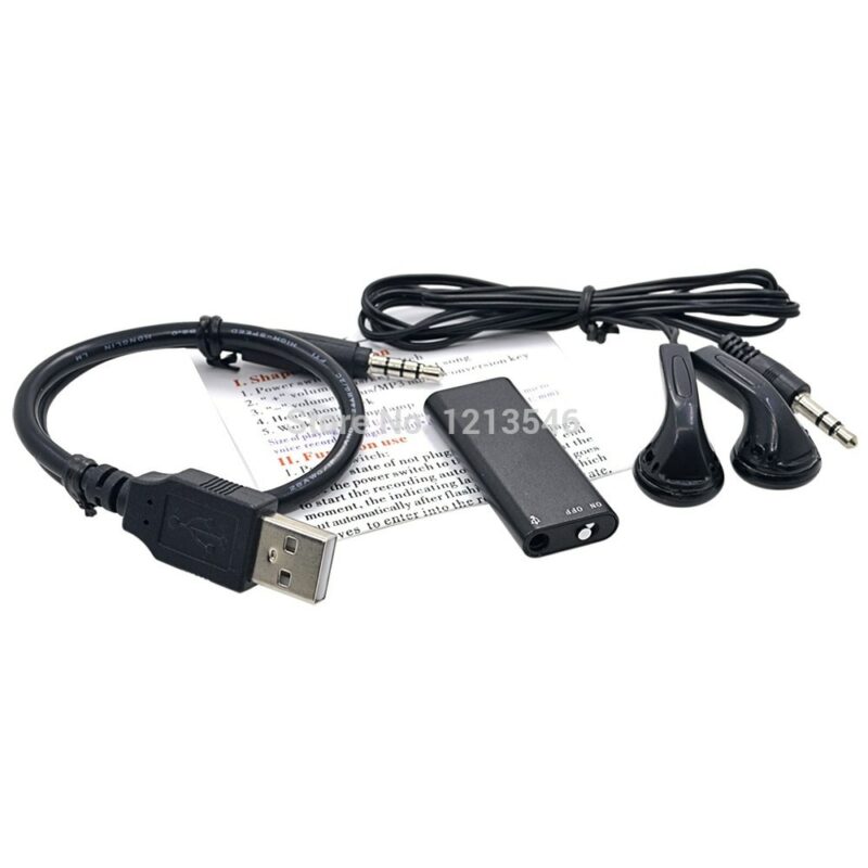 Global Smallest 8GB 16GB Professional Voice Recorder Digital Audio Mini Dictaphone MP3 Player USB Flash Drive 2