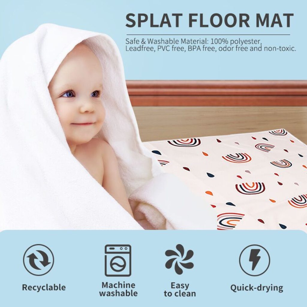 Happy Flute Baby Play Mat Baby Crawling Mat Portable Waterproof Anti Slip Folding Mat Playmat For 2