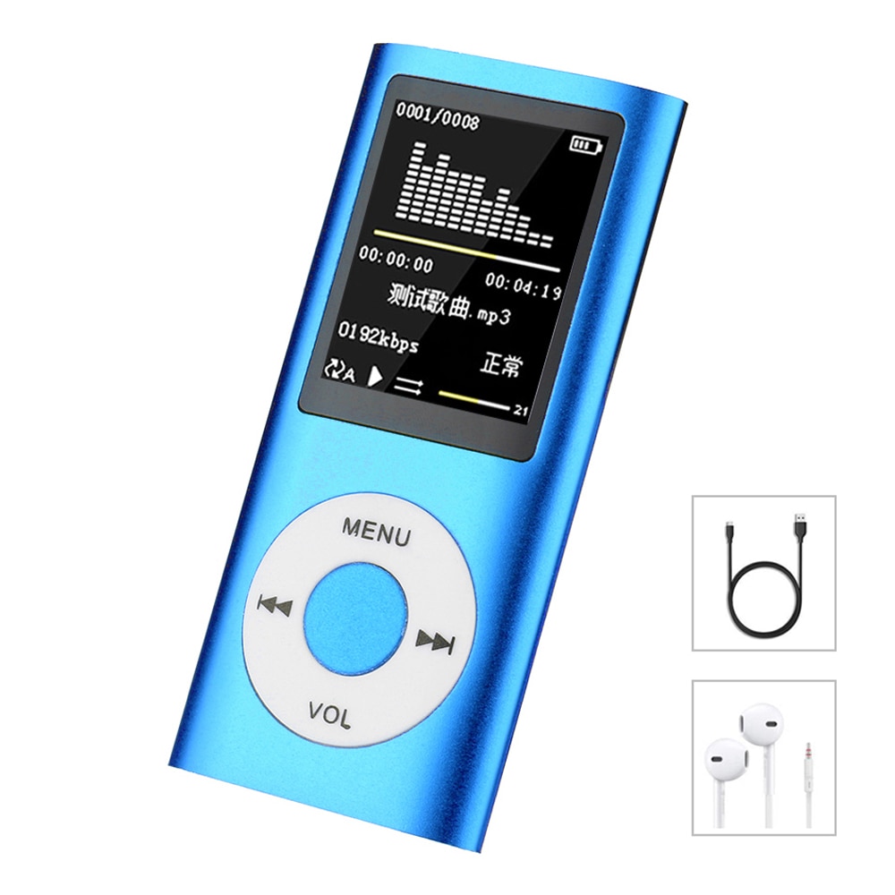 Hifi Mini Mp3 Player Music Sports Walkman with Earphone Fm Radio 1 8 Inch Tft Lcd