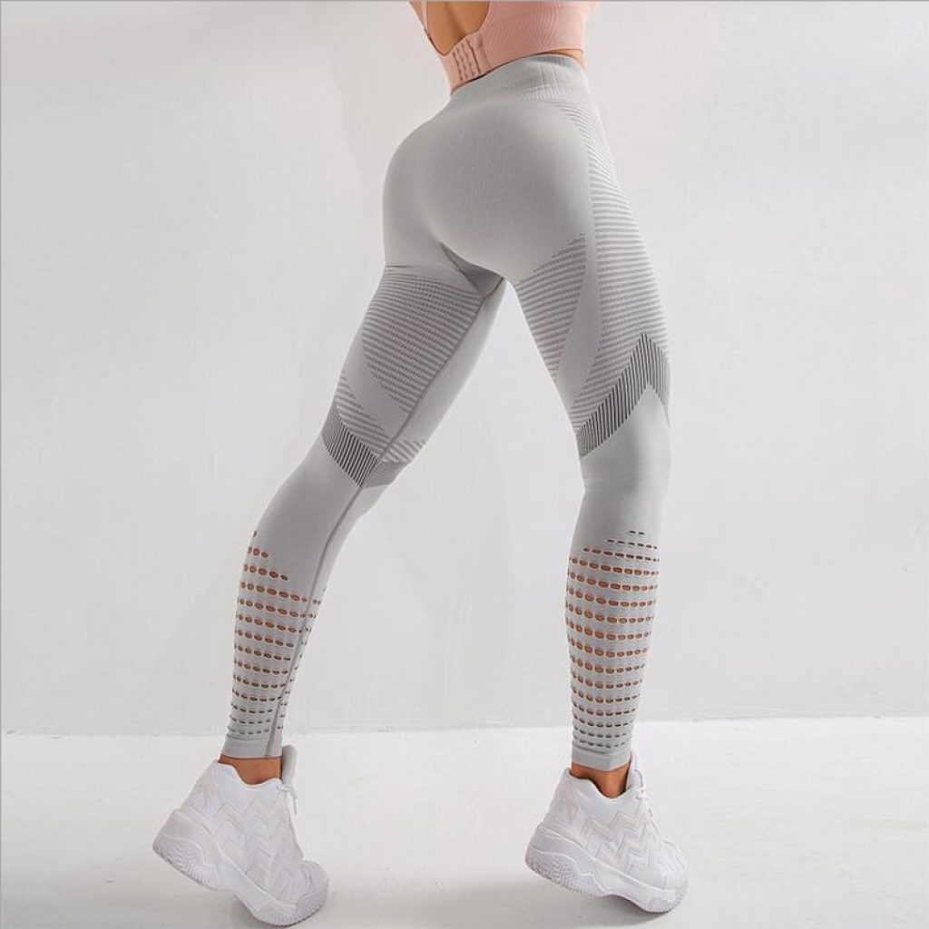 High Waist Fitness Gym Leggings Women Seamless Energy Tights Workout Running Activewear Yoga Pants Hollow Sport 1
