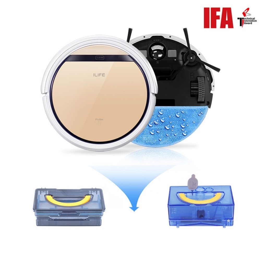 ILIFE V5sPro Robot Vacuum Cleaner vacuum Wet Mopping Pet hair and Hard Floor automatic Powerful Suction 1