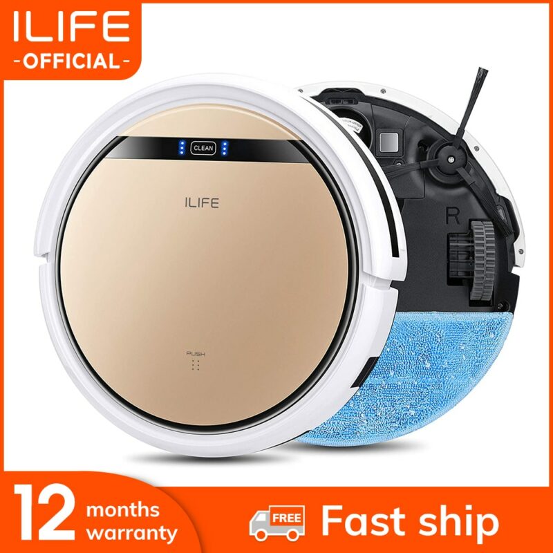 ILIFE V5sPro Robot Vacuum Cleaner vacuum Wet Mopping Pet hair and Hard Floor automatic Powerful Suction