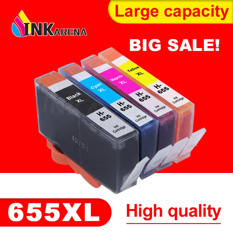 INKARENA 655XL ink cartridges Replacement For HP655 Cartridge For HP 655 Deskjet 4615 4625 3525 5525