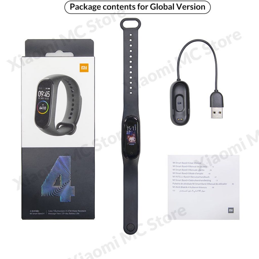 In Stock Xiaomi Mi Band 4 Smart Miband 3 Color AMOLED Screen Bracelet Heart Rate Fitness 5