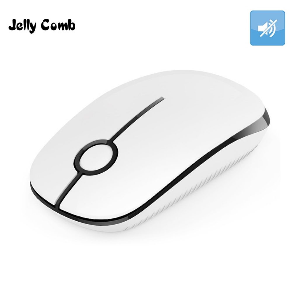 Jelly Comb Ultra Slim Portable Optical Mice Quiet Click Silent Mouse 2 4G Wireless Mouse For 1