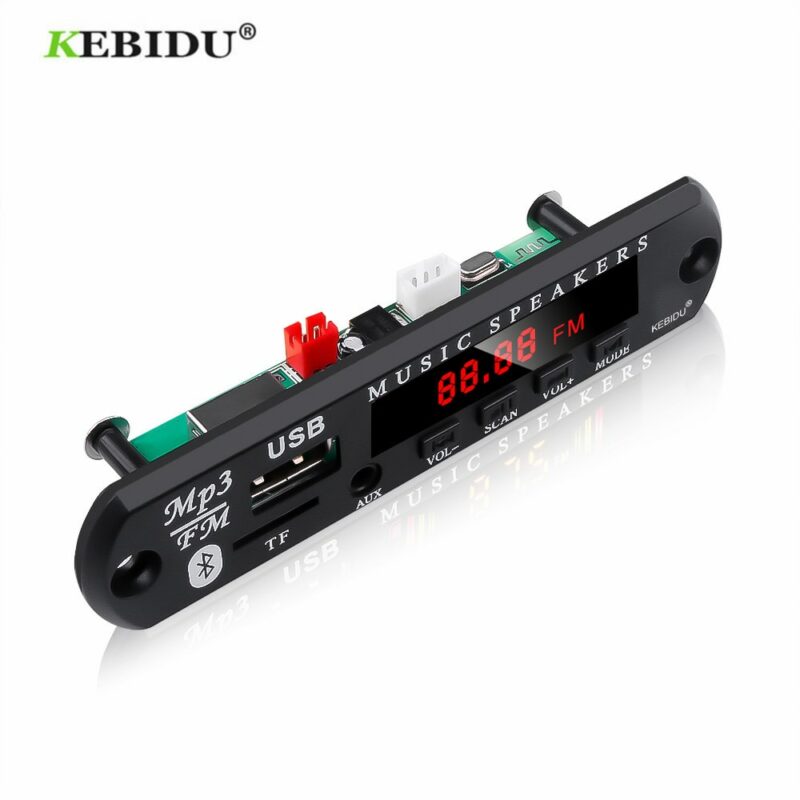 KEBIDU 5V 12V MP3 WMA Decoder Board Audio Module USB TF Radio Bluetooth5 0 Wireless Music