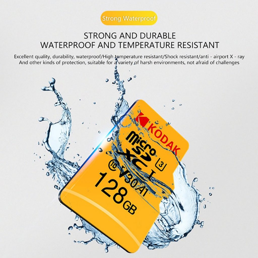 KODAK Micro SD 128GB 256GB 512GB Flash Memory Card 32GB 64GB U1 TF Card 4K Class 4