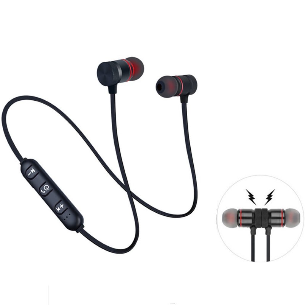 KUGE Wireless Bluetooth Earphone Handsfree Neckband Magnetic Headset Stereo Sport Music Headphone With Mic For All 3