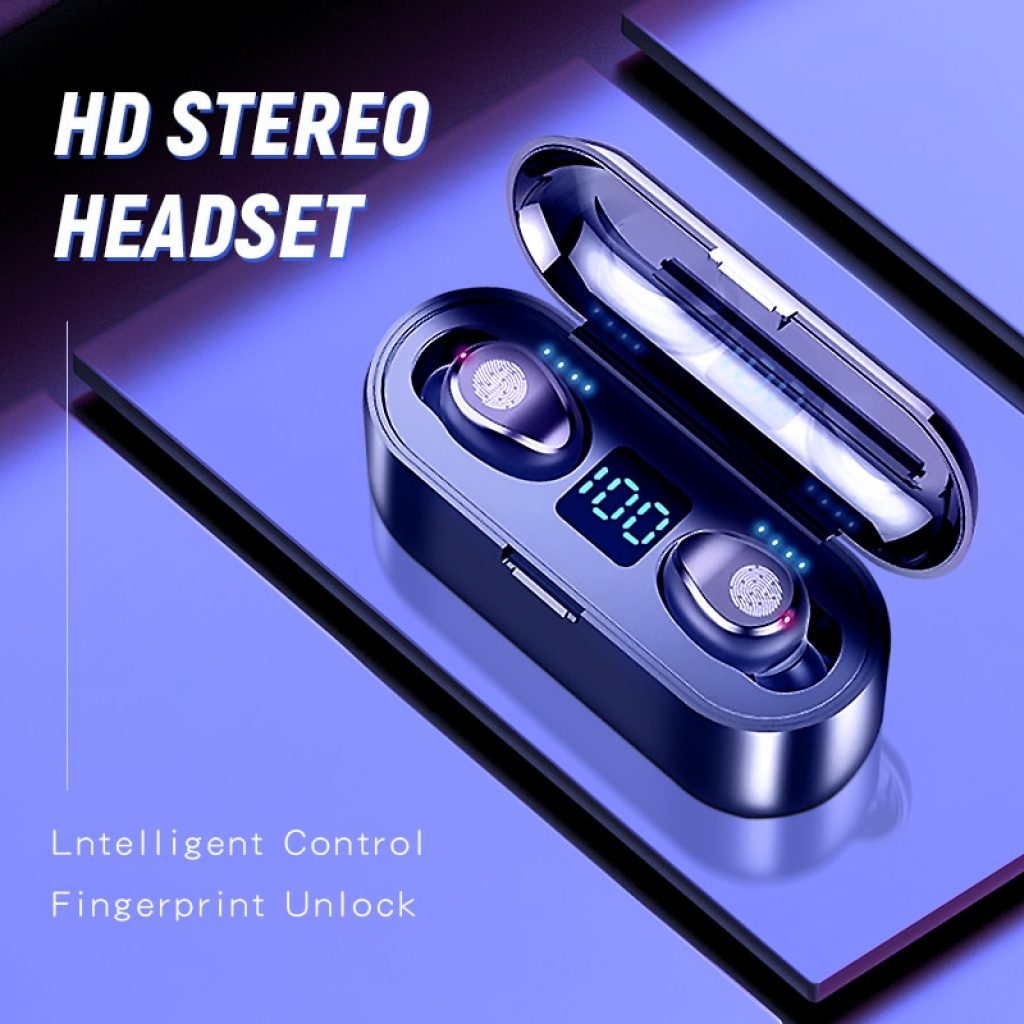 KUGE Wireless V5 0 Bluetooth Earphone HD Stereo Headphone Sports Waterproof Headset With Dual Mic and