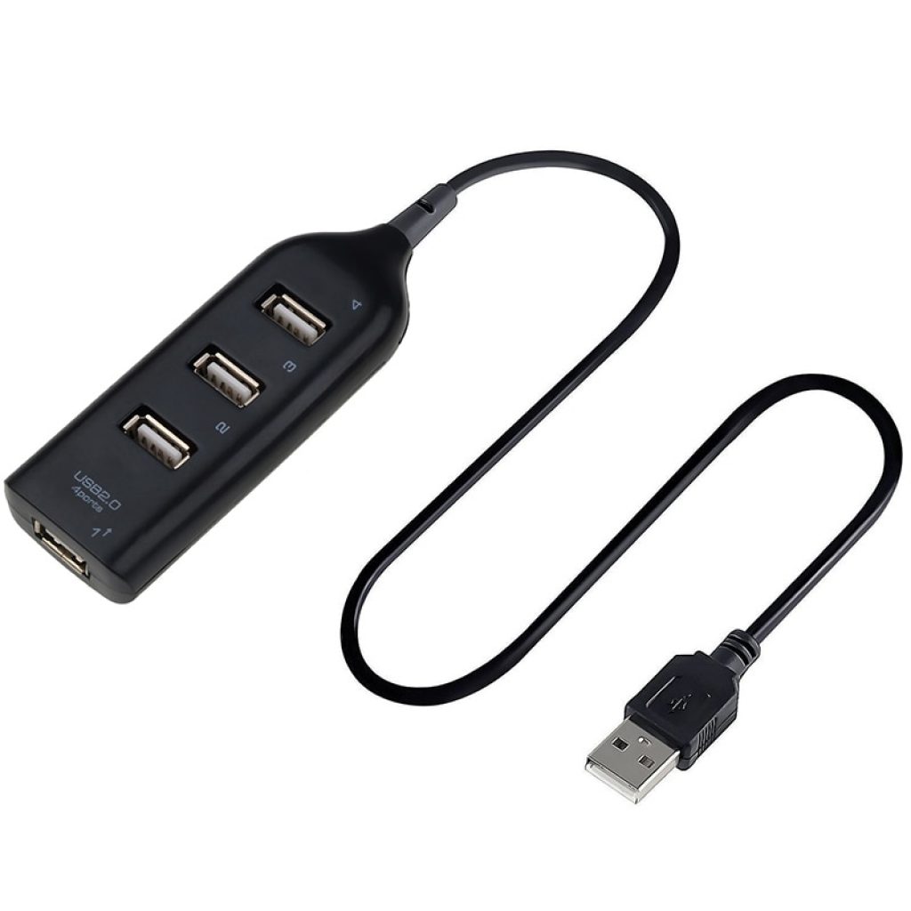 Kebidu Universal USB Hub 4 Port USB 2 0 with Cable High Speed Mini Hub Socket 4