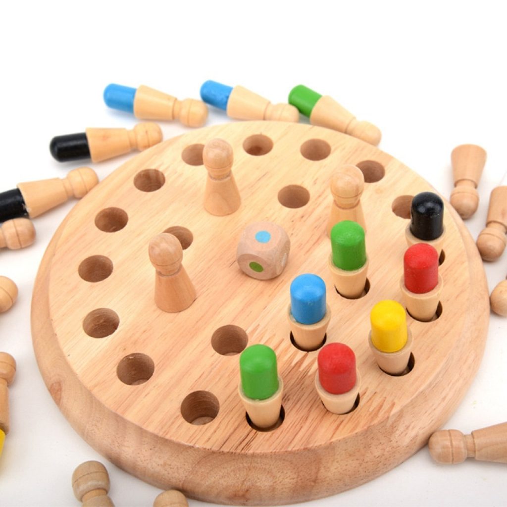 Kids party game Wooden Memory Match Stick Chess Game Fun Block Board Game Educational Color Cognitive 1