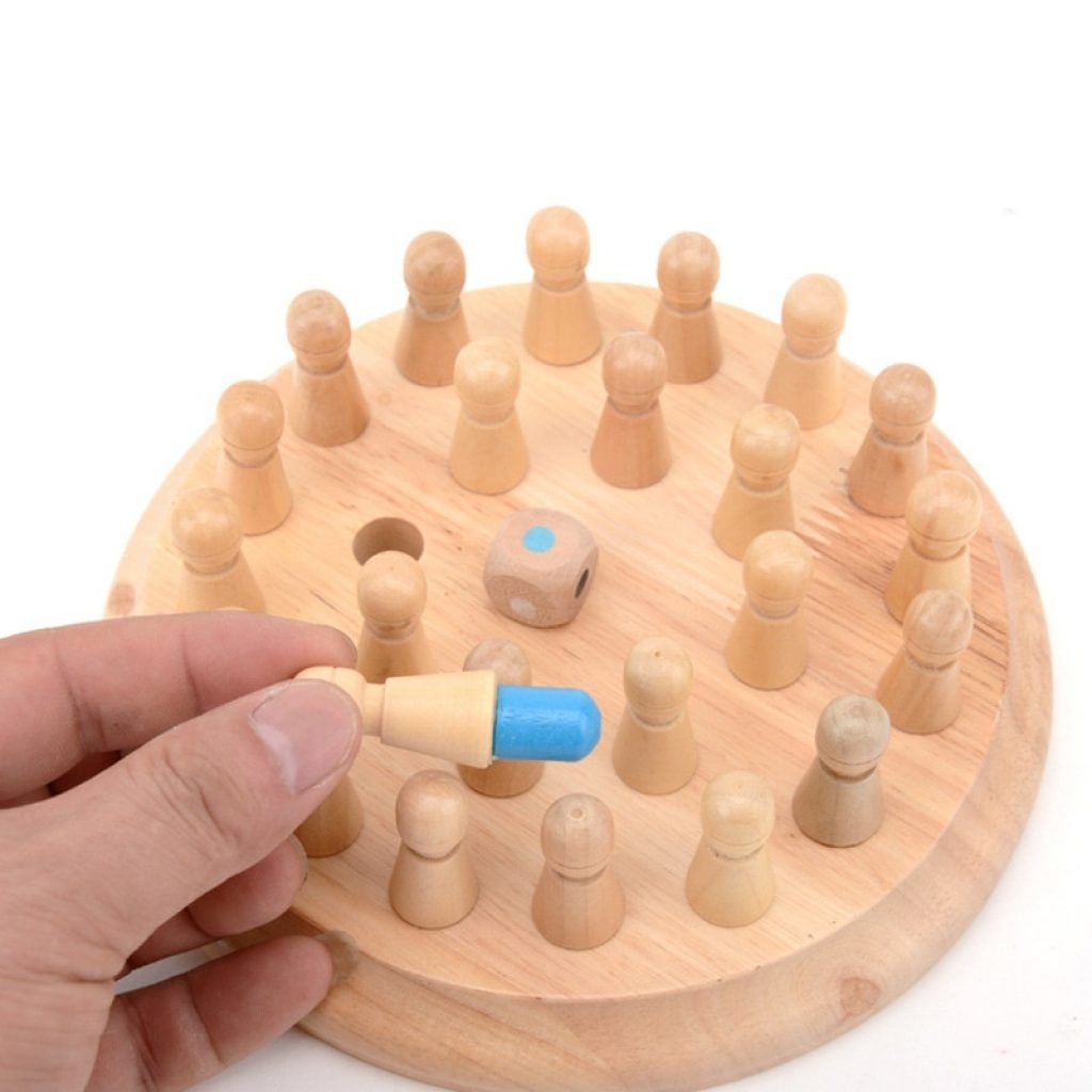 Kids party game Wooden Memory Match Stick Chess Game Fun Block Board Game Educational Color Cognitive 3