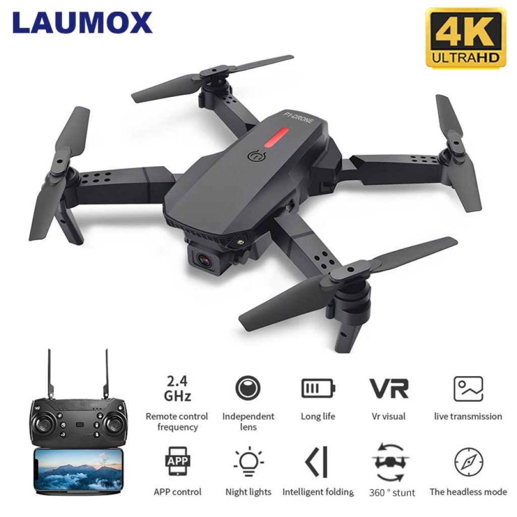 LAUMOX M73 Drone with Wifi FPV 480P 4K HD Dual Camera RC Quadcopter 15 minutes flight