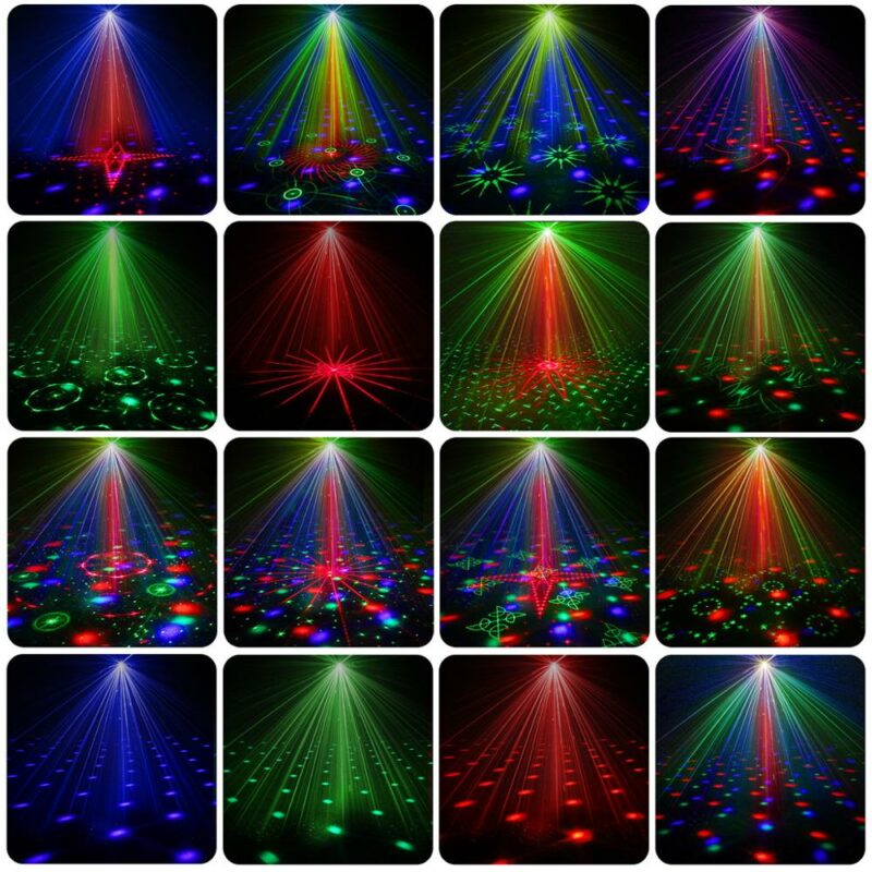 LED Disco Laser Light RGB Projector Party Lights 60 Patterns DJ Magic Ball Laser Party Holiday 5