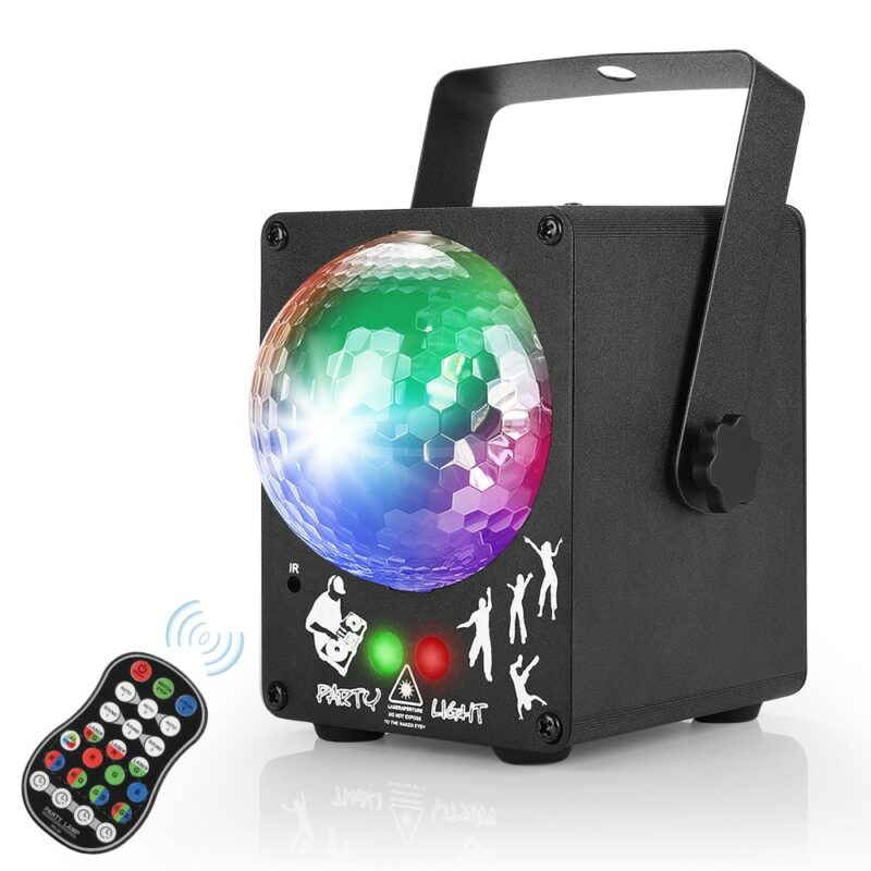 LED Disco Laser Light RGB Projector Party Lights 60 Patterns DJ Magic Ball Laser Party Holiday