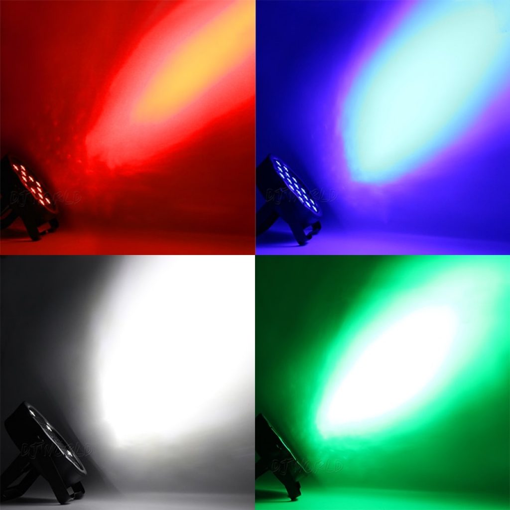 LED Flat Par 54x3W RGB Color Lighting Strobe DMX Controller For Disco DJ Music Party Club 5