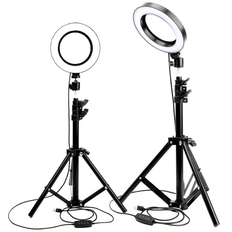 LED Ring Light Photo Studio Camera Light Photography Dimmable Video light for Youtube Makeup Selfie with