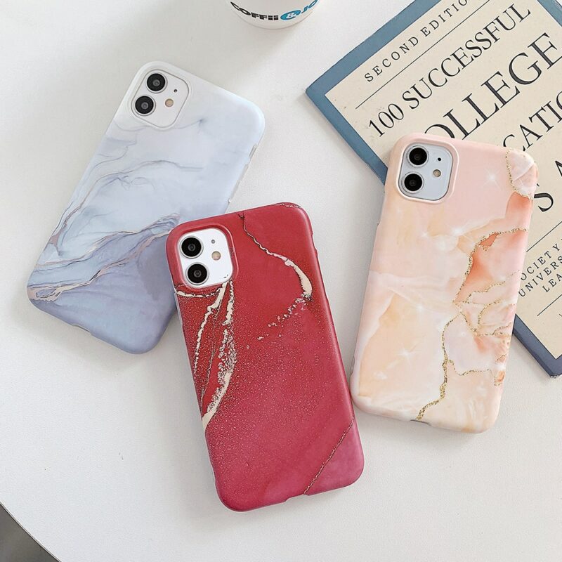 LOVECOM Vintage Gradual Color Marble Phone Case For iPhone 11 Pro Max XR XS Max 6 4