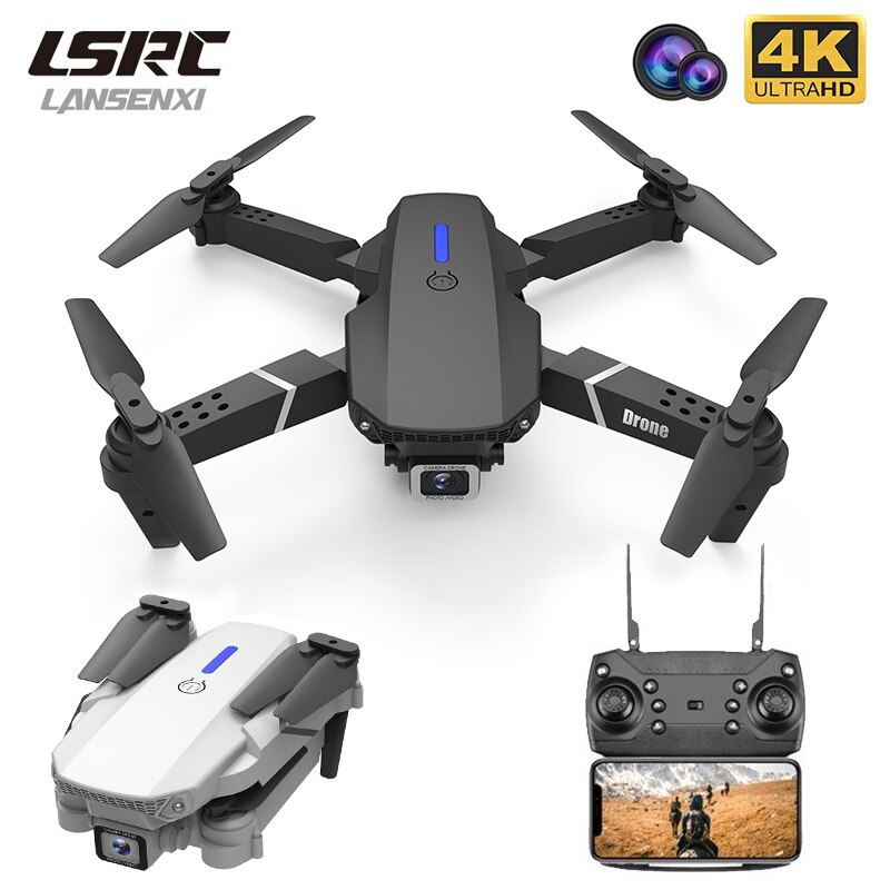 LSRC new RC drone E525 WIFI FPV and wide angle high definition 4K dual camera height