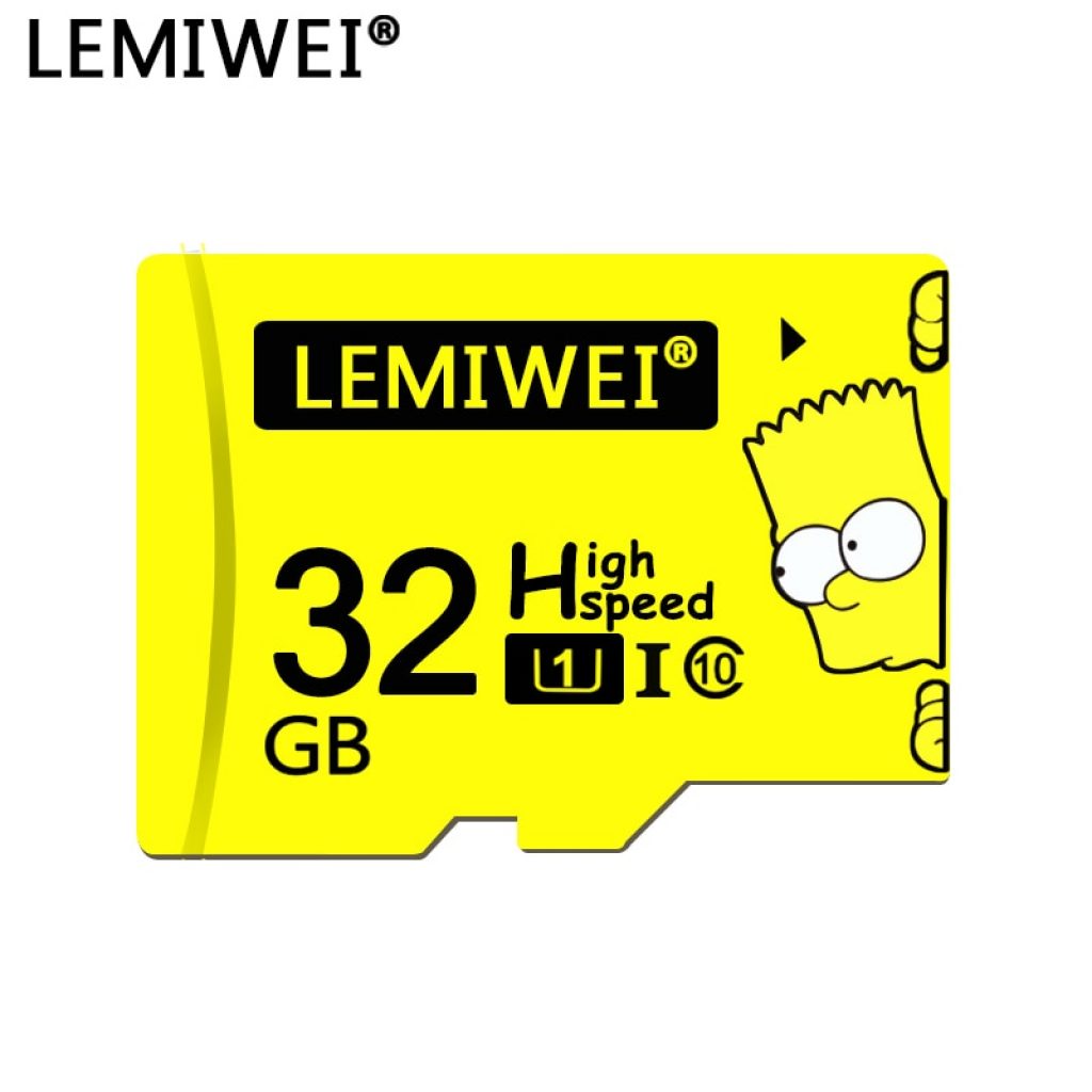 Lemiwei Bart Simpson Top Quality TF Card 8GB 16GB 64GB Class 10 Waterproof The Simpson Memory 2