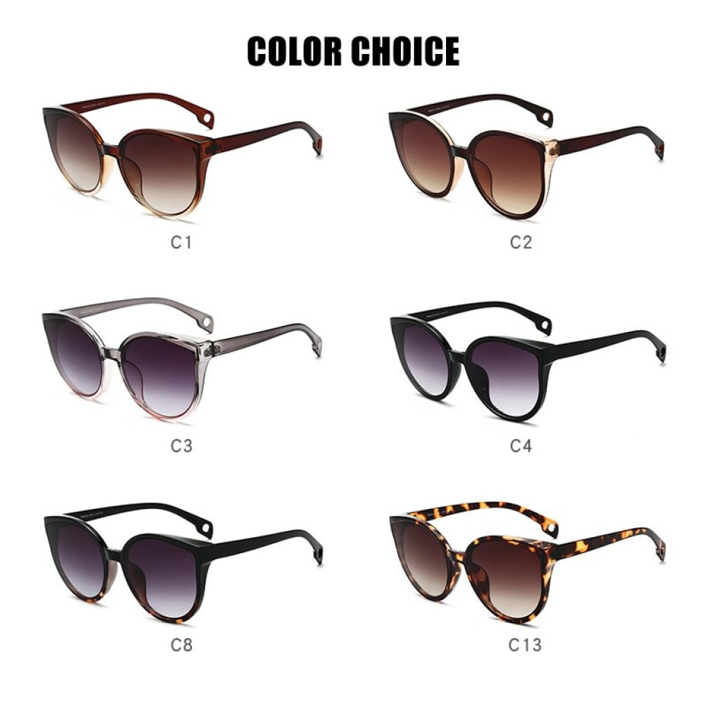 LongKeeper Sunglasses Cat Eye Women Men Sun Glasses Eyewear Eyeglasses Plastic Frame Clear Lens UV400 Shade 4