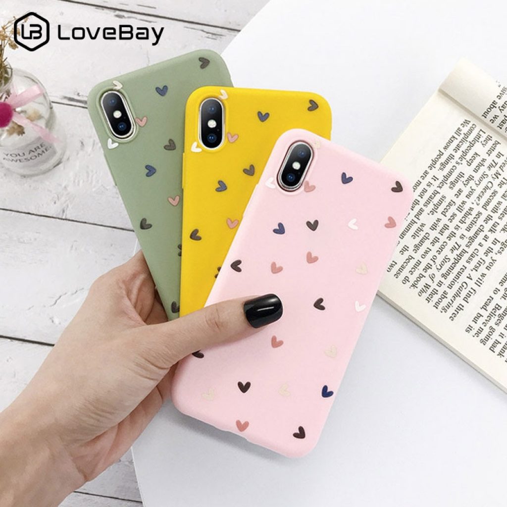 Lovebay Silicone Love Heart Phone Case For iPhone 11 Pro X XR XS Max 7 8
