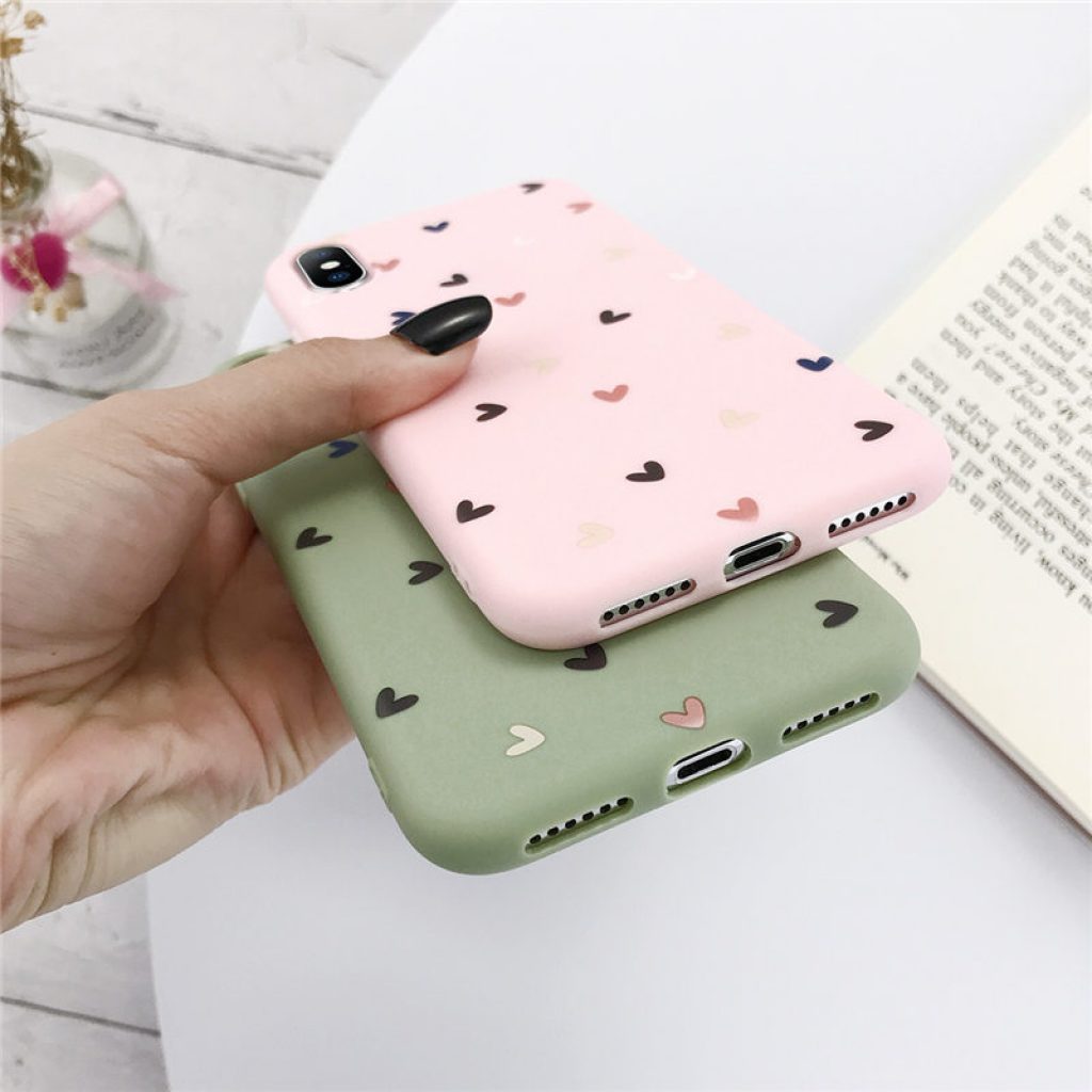 Lovebay Silicone Love Heart Phone Case For iPhone 11 Pro X XR XS Max 7 8 4