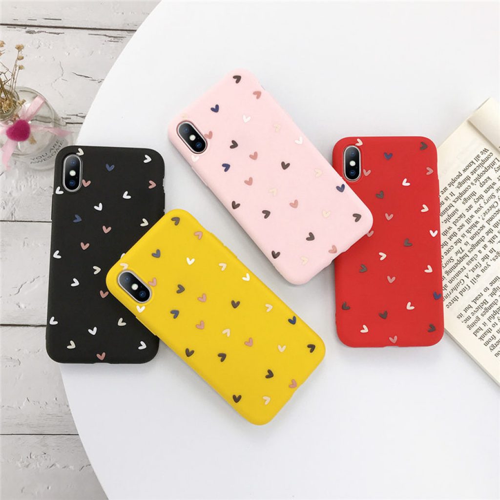 Lovebay Silicone Love Heart Phone Case For iPhone 11 Pro X XR XS Max 7 8 5