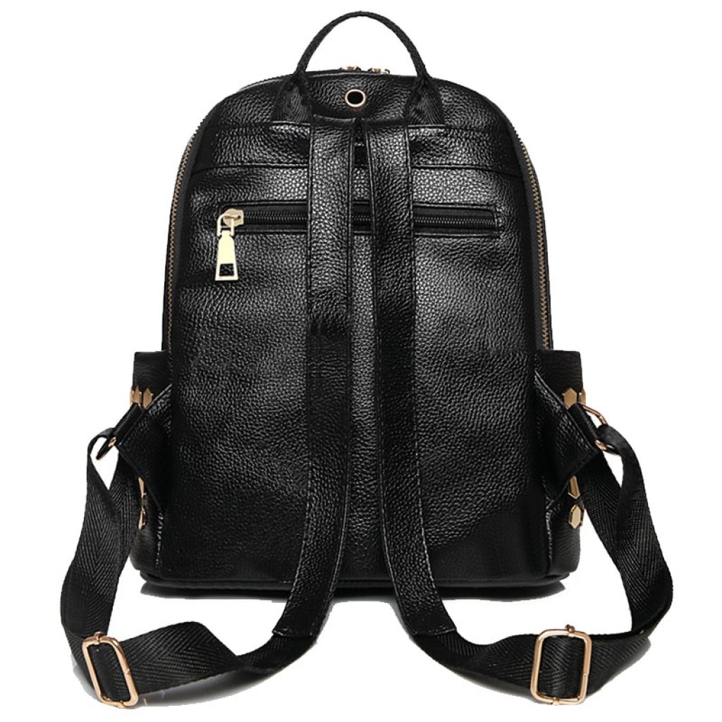 Luxury Designer Women Travel Backpack High Quality Soft PU Leather Women Backpack Fashion Girls School Backpack 3