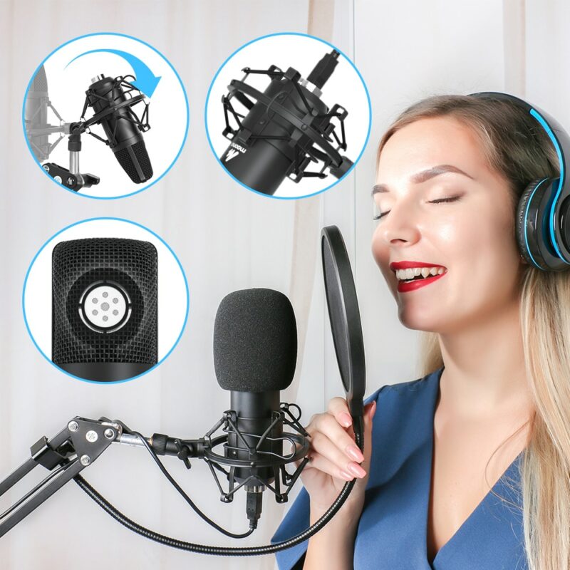 MAONO AU A04 USB Microphone Kit 192KHZ 24BIT Professional Podcast Condenser Mic for PC Karaoke Youtube 2