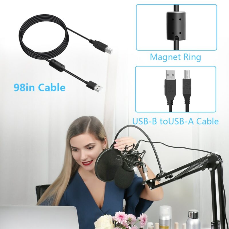 MAONO AU A04 USB Microphone Kit 192KHZ 24BIT Professional Podcast Condenser Mic for PC Karaoke Youtube 3