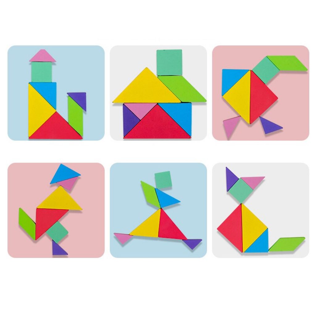 Magnetic 3D Puzzle Jigsaw Tangram Game Montessori Learning Educational Drawing Board Games Toy Gift for Children 3