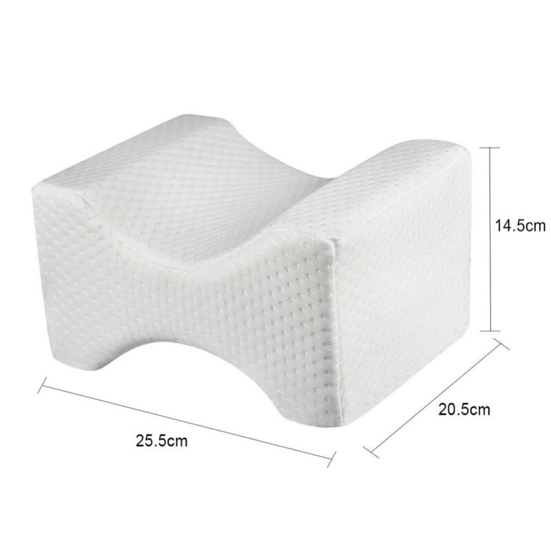 Memory Foam Wedge Sleeping Knee Pillow for Side Sleepers Back Pain Sciatica Relief Pregnancy Maternity Pillows 2