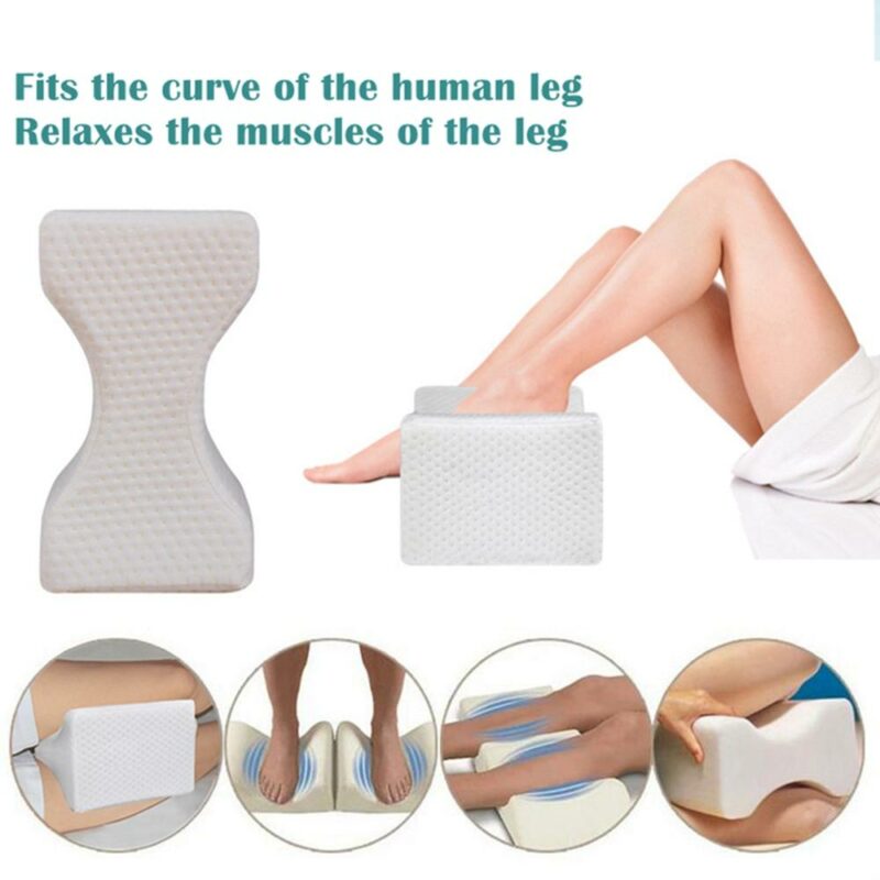 Memory Foam Wedge Sleeping Knee Pillow for Side Sleepers Back Pain Sciatica Relief Pregnancy Maternity Pillows 3