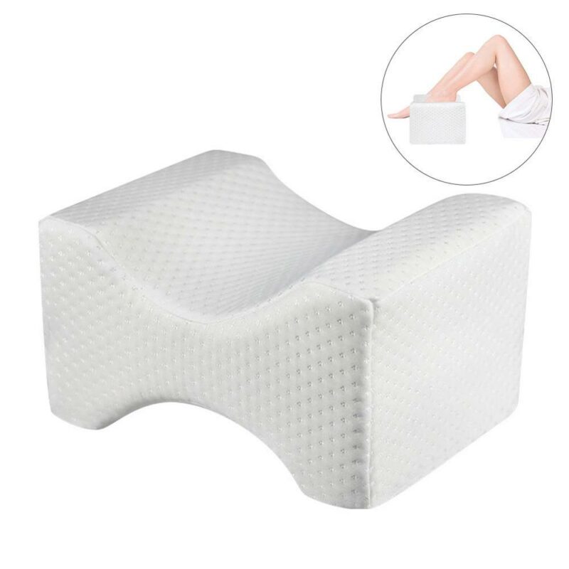 Memory Foam Wedge Sleeping Knee Pillow for Side Sleepers Back Pain Sciatica Relief Pregnancy Maternity Pillows