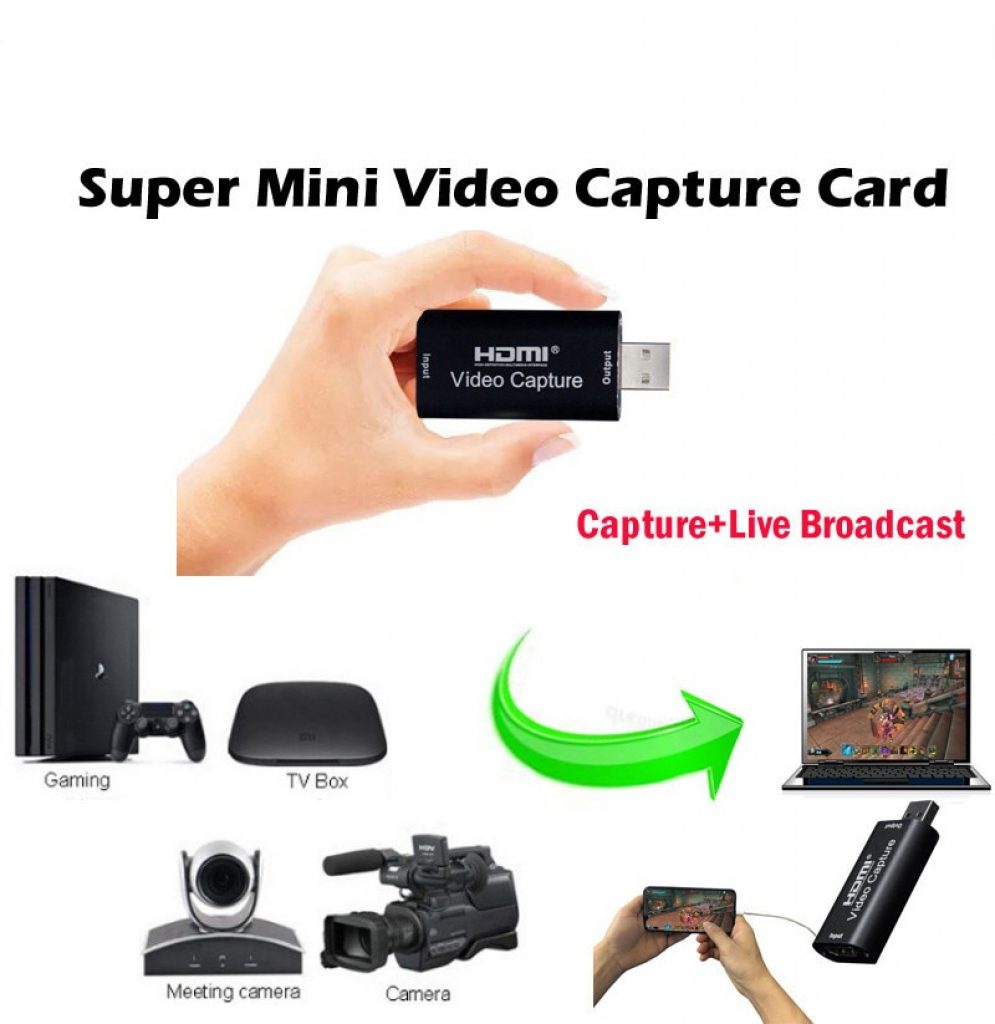 Mini 4K 1080P HDMI To USB 2 0 Video Capture Card Game Recording Box for Computer